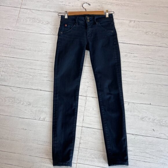 Hudson Jeans Womens Size 25 Teal Green Collin Low Rise Skinny with Flap Pockets - Picture 13 of 14